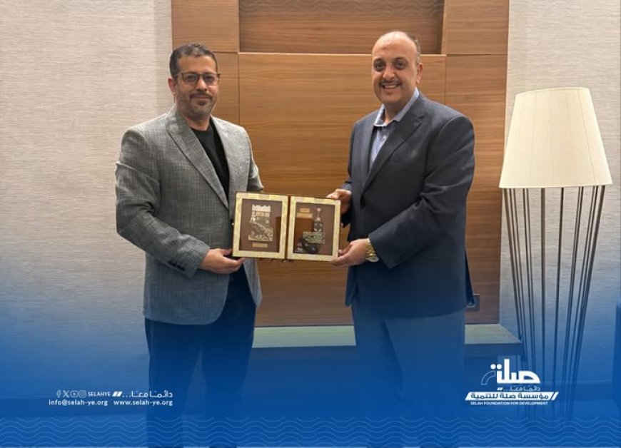 المدير التنفيذي لمؤسسة صلة للتنمية الأستاذ علي باشماخ يلتقي   رئيس الجمعية الطبية العراقية الموحدة للإغاثة والتنمية