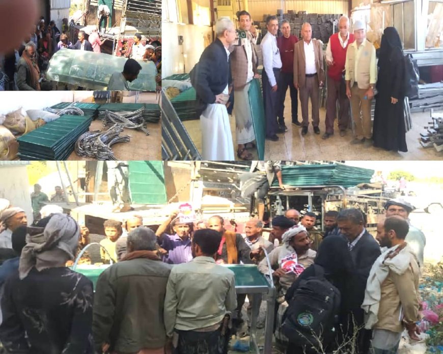 الدعيس يدشّن توزيع 220 سرير تجفيف لبن تعز بدعم «الفاو» لتعزيز الجودة 