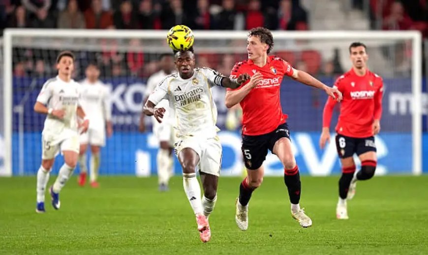 ريال مدريد يسقط أمام أوساسونا ويمنح برشلونة فرصة اعتلاء صدارة الليجا