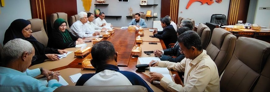 المحافظ عبدالرحمن شيخ يناقش مشروع ترشيح شبه جزيرة عدن كحديقة جيولوجية عالمية