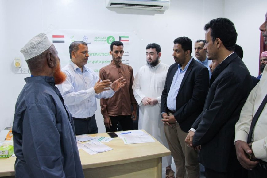 الوكيل الجيلاني يدشن المخيم الجراحي المجاني بمدينة المكلا