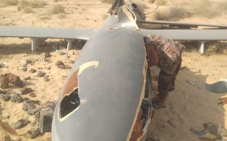 عاجل: سقوط طائرة استطلاع مسيّرة غامضة في بأبين 