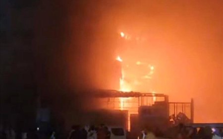 شاهد بالصور.. حريق هائل يلتهم سوق القاهرة الشعبي بالمنصورة ومخاوف من خسائر مادية فادحة