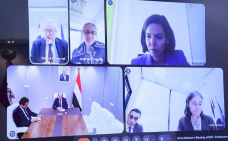 رئيس الوزراء يعقد اجتماعاً مع بعثة وسفراء عدد من دول الاتحاد الأوروبي