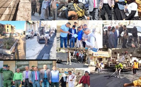 تعز..الحضور الميداني والمشاريع الخدمية يقودان حراكاً تنموياً متسارعاً في مديرية القاهرة.