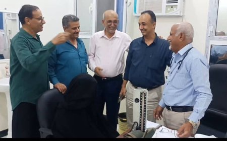 برعاية الشعبي.اختتام المخيم المجاني للأمراض العصبية والنفسية في مجمع حاشد الصحي بالمنصورة