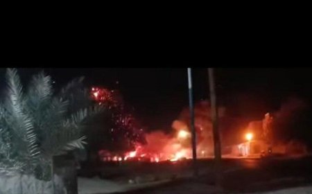 بـ(الصورة) انفجارات تهز سيئون.. حريق يشعل الذعر بين السكان