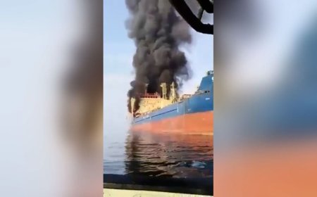 رغم مزاعم أميركا بحمايتها .. السفن في مضيق هرمز تشتعل !