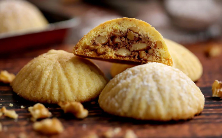 معمول العيد ( معمول بالجوز ) ..  مقاديره و طريقة تحضيره