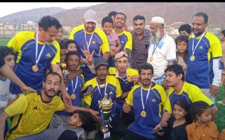 نصري يتوج بطلا لكأس دوري الفقيد امين باحزيم للمخضرمين في نسخته الثانية بمنطقة صلاح الدين بعدن