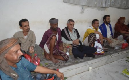 أمسية رمضانية ولقاء موسع لقيادة اللجان المجتمعية بمديرية الشيخ عثمان بحضور العميد النمري والشعوي   