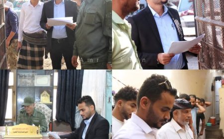النيابة العامة تنفّذ نزولًا ميدانيًا لتفتيش أماكن الاحتجاز في مدينة المنصورة بعدن