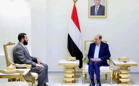 رئيس الوزراء يلتقي محافظ أبين الجديد ويؤكد تكامل الجهود للنهوض بالمحافظة