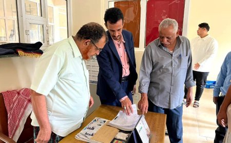 وكيل حضرموت الجيلاني يتفقد الانضباط الوظيفي في عدد من المرافق الحكومية بعد إجازة عيد الفطر المبارك