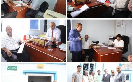 التفتيش القضائي والنيابة العامة ينفذان زيارة تفقدية لنيابات عدن عقب انتهاء إجازة عيد الفطر