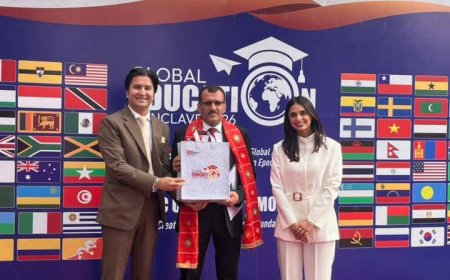 المستشار المخلافي يشارك في المؤتمر العالمي للتعليم 2026 بالهند 