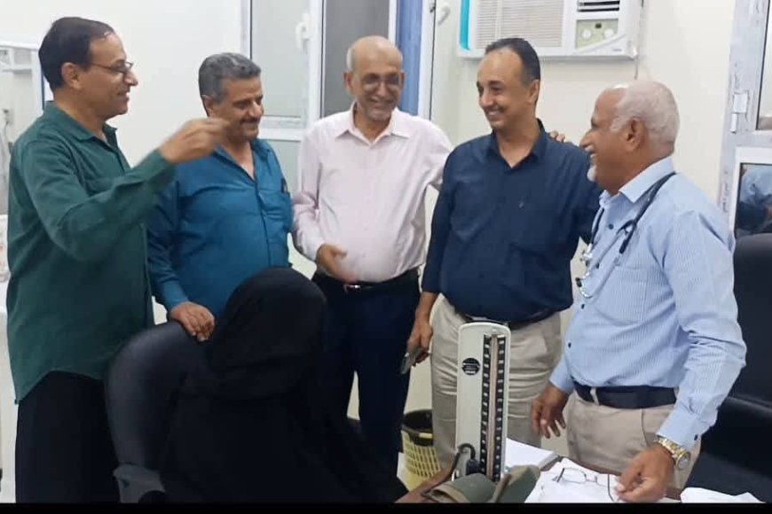 برعاية الشعبي.اختتام المخيم المجاني للأمراض العصبية والنفسية في مجمع حاشد الصحي بالمنصورة