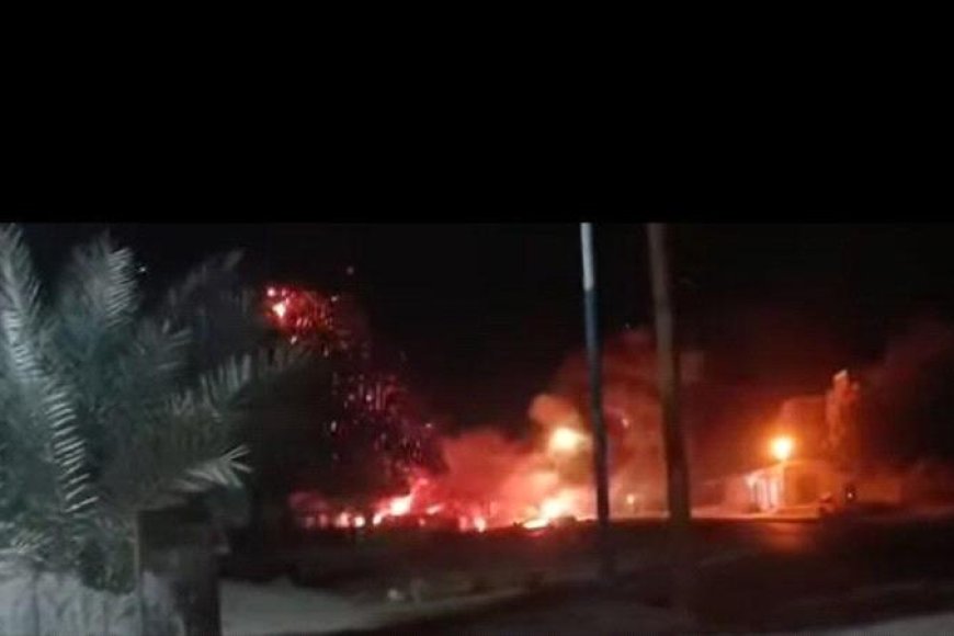 بـ(الصورة) انفجارات تهز سيئون.. حريق يشعل الذعر بين السكان
