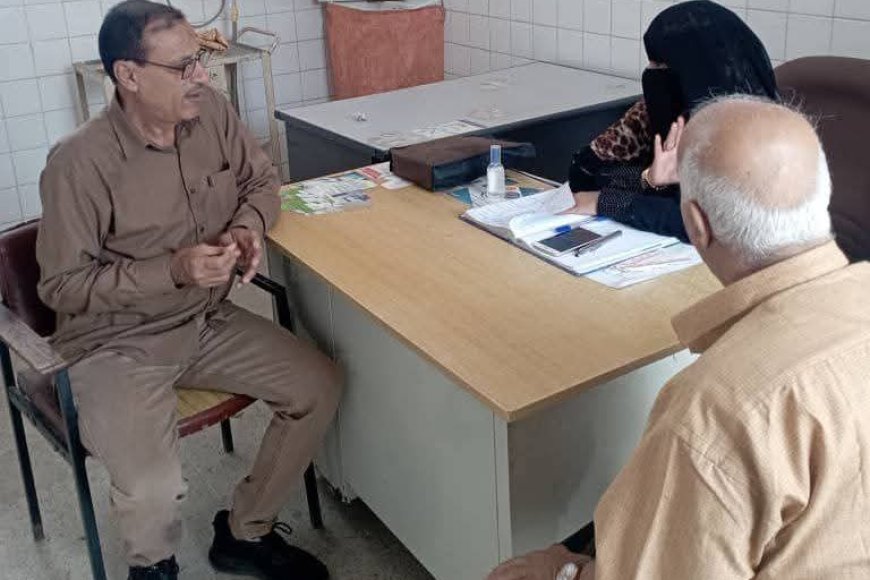 المفلحي يقوم بزيارة عيدية للمرافق الصحية بمديرية المنصورة