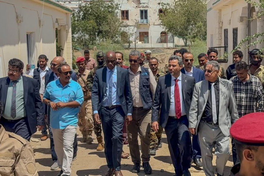 محافظ لحج الحالمي ووكيل وزارة الزراعة والقائمَ بأعمال الممثل المقيم لمنظمة(الفاو) في اليمن يطلعوا على مشاريع تنموية زراعية بالمحافظة&nbsp;&nbsp;