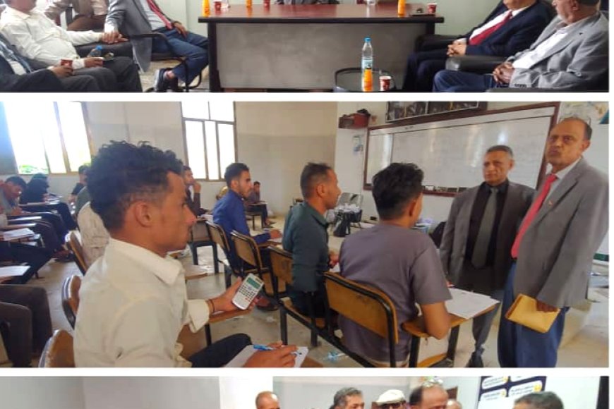 وزير التعليم العالي يزور فرع جامعة تعز بمدينة التربة