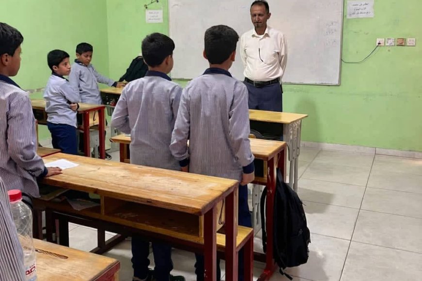 بتوجيه من مكتب التربية والتعليم بمحافظة عدن .. الاستاذ ياسر منصور يتفقد مدارس النورس الأهلية النموذجية&nbsp;