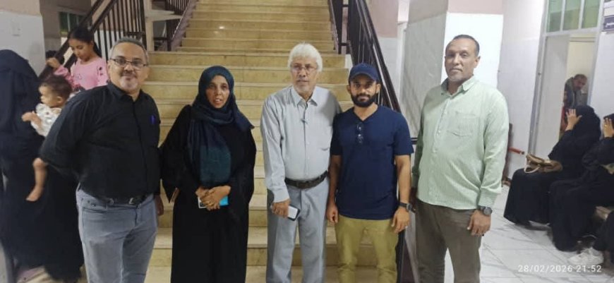 برعاية المحافظ شيخ .تدشين المخيم الطبي المجاني في مجمع القطيع الصحي بمديرية صيرة