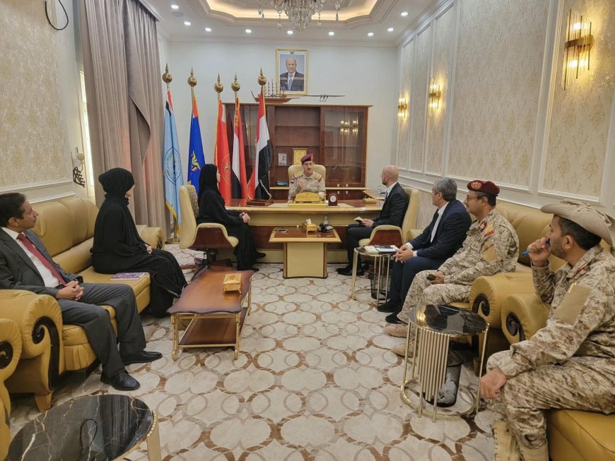 وزير الدفاع يبحث مع الصليب الأحمر تعزيز التعاون الإنساني 