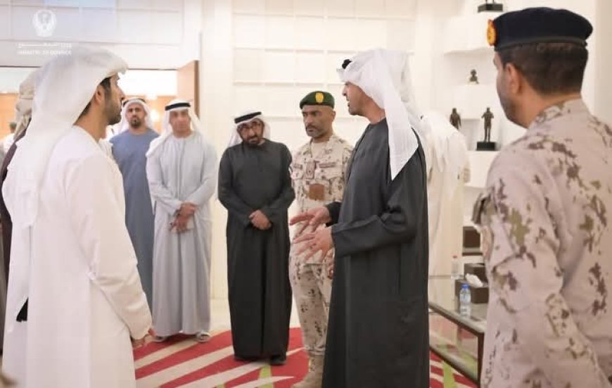 في ظل الهجوم الإيراني .. محمد بن زايد يزور وزارة الدفاع