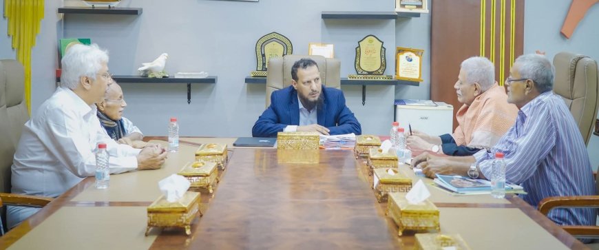 محافظ العاصمة عدن يبحث مع نقابة المهندسين سُبل تعزيز التعاون المشترك وتنسيق الجهود