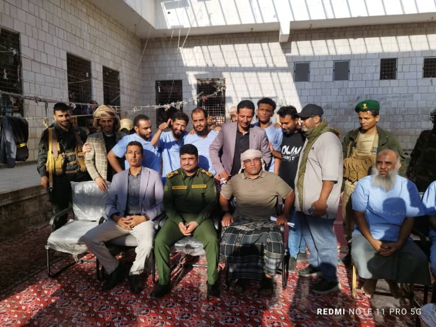 بدعم فاعلي خير .. الإفراج عن 10 سجناء معسرين في إصلاحية زنجبار بأبين بمساهمات تجاوزت 59 مليون ريال