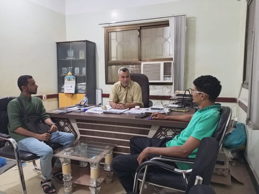 *اجتماع يناقش اوجه التعاون المشترك لمساندة المنكوبين من اضرار المنخفض الجوي بمديرية المكلا* 