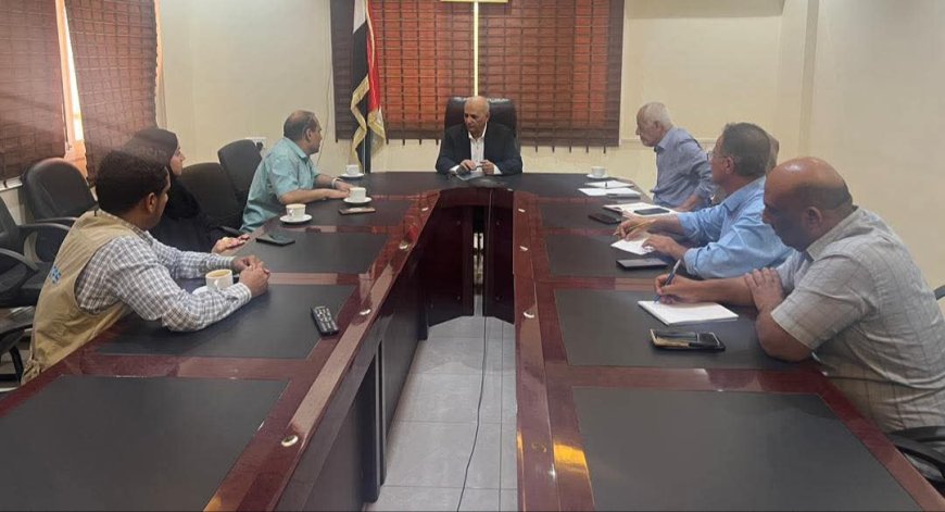 الوزير الشرجبي يبحث مع (UNOPS) تعزيز الشراكة في قطاع المياه والصرف الصحي 