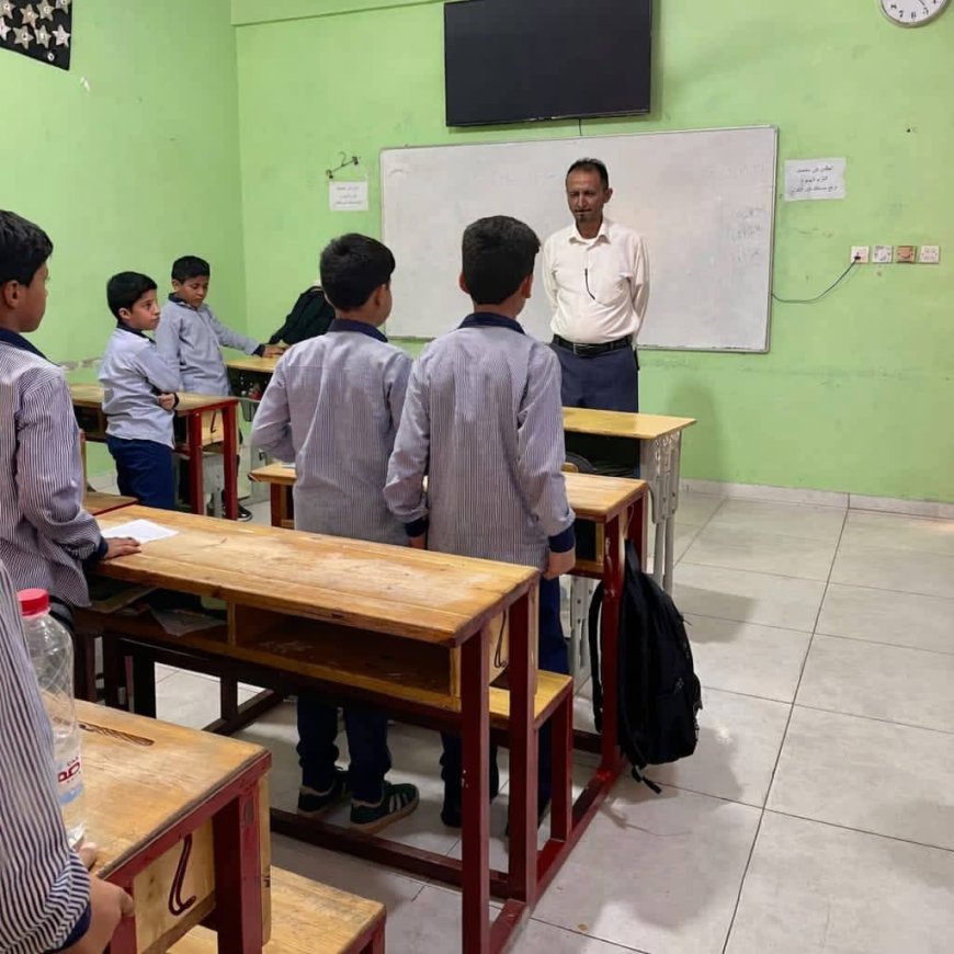 بتوجيه من مكتب التربية والتعليم بمحافظة عدن .. الاستاذ ياسر منصور يتفقد مدارس النورس الأهلية النموذجية 