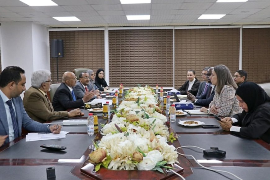 محافظ البنك المركزي يلتقي نائب رئيس البنك الدولي والوفد المرافق له