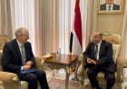 الخنبشي يلتقي السفير الألماني لدى اليمن ويبحثان العلاقات الثنائية ومستجدات الأوضاع العامة