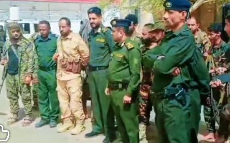 زيارة تفقدية لمدير أمن أبين الى مقر إدارة أمن خنفر