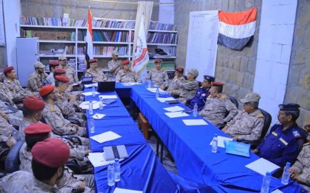 رئيس هيئة التدريب يطلع على سير العمل في مقر الهيئة بمأرب