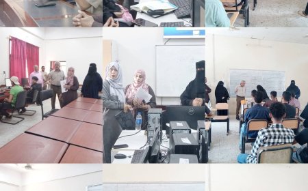 مدير عام مكتب التعليم الفني بعدن يتفقد سير العملية التعليمية بمعهدي "المعلا" و "البحري