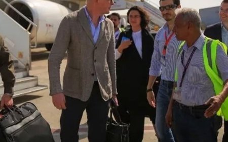  عاجل..وصل المبعوث الأممي الخاص لليمن، هانس غروندبرغ، إلى مدينة عدن، اليوم الاثنين