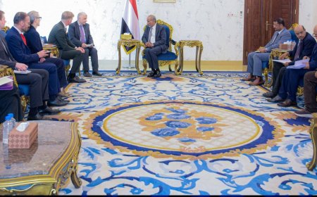 ‏عضو مجلس القيادة محمود الصبيحي يستقبل المبعوث الأممي