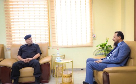 المحافظ شيخ يناقش مع اللواء شلال شايع سبل تعزيز الأمن والاستقرار في العاصمة عدن