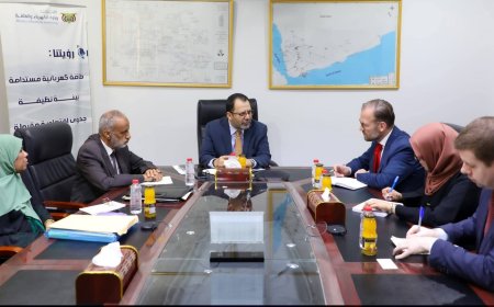 وزير الكهرباء يبحث مع مستشار المبعوث الأممي سبل تطوير البنية التحتية للطاقة