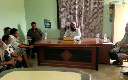 لحج..مدير عام طور الباحة يلتقي مالكي محطات الوقود بالمديرية