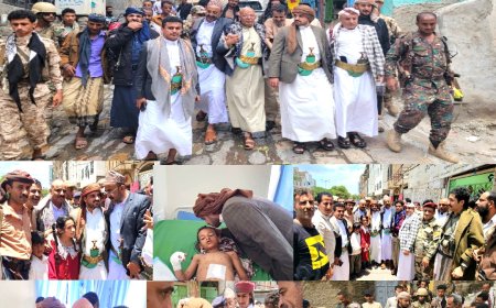 الشيخ صهيب البركاني يزور أسر ضحايا السيول والقصف بــ«تعز» ويقدم واجب العزاء والمواساة 