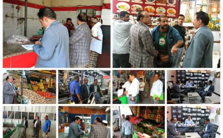 تنفيذا لتوجيهات المحافظ مراد الحالمي .. حملة رقابية مكثفة في محافظة لحج تحت شعار : لا مكان للاستغلال و الجشع