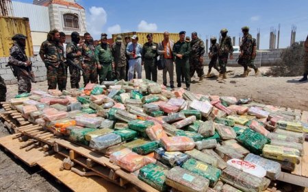 تنفيذا لتوجيهات النائب العام..النيابة الجزائية في عدن تُتلف أكثر من طن من المواد المخدرة