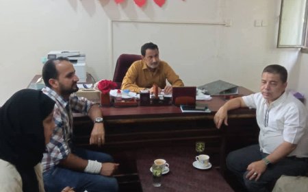 مدير عام مستشفى الامراض النفسية يلتقي مدير الإقليمي لمؤسسة يمان للتنمية الصحية والاجتماعية