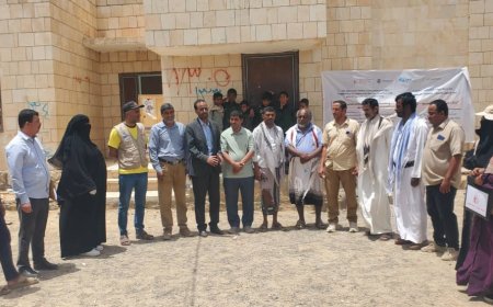 استلام مبنى مركز صحي بمأرب ضمن جهود تعزيز المصالحة المجتمعية وإعادة الخدمات