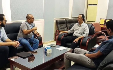 مدير عام صحة عدن يبحث مع منظمة الدولية للهجرة (IOM) أوجة التعاون المشترك